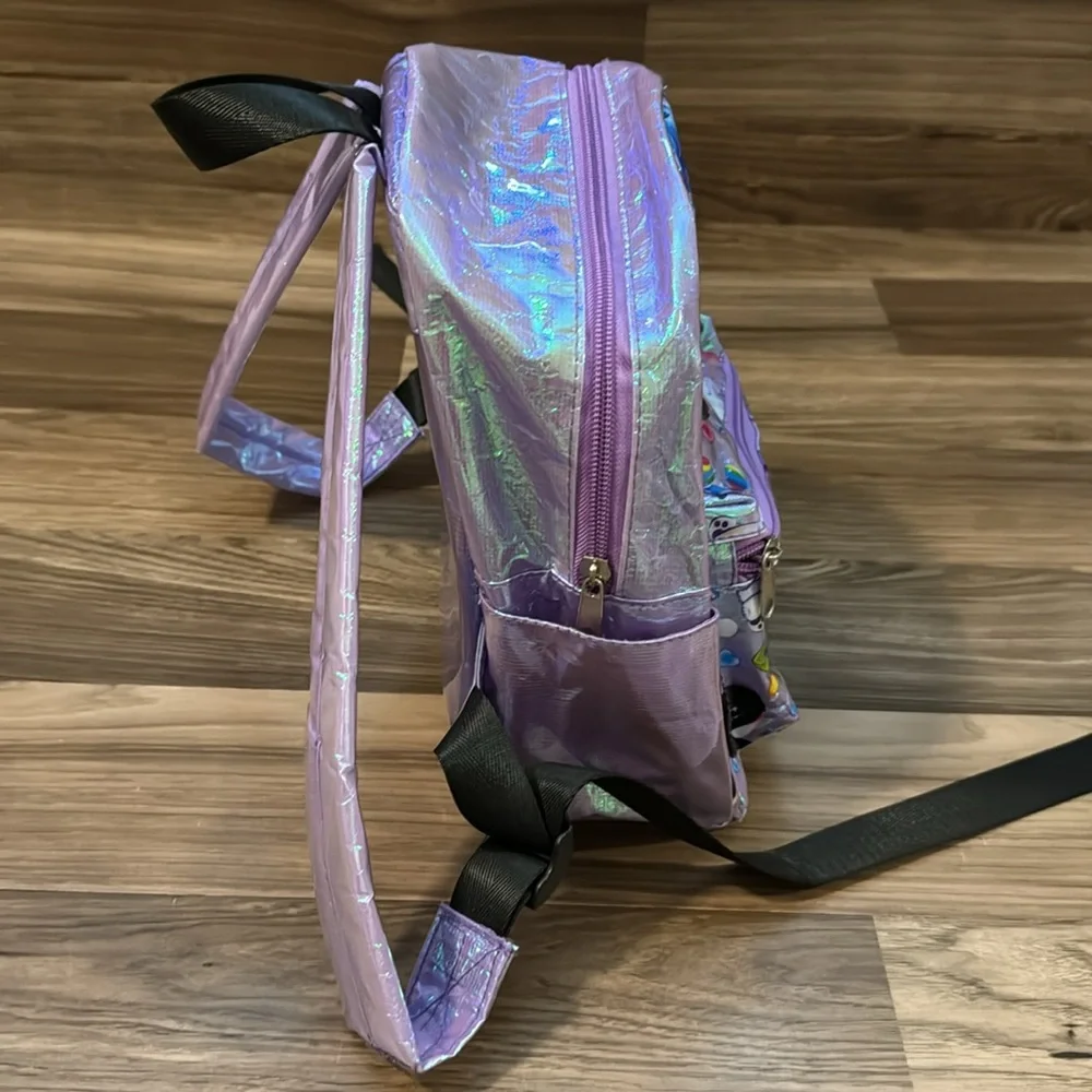 SeaWorld Iridescent Marine Animals Top Zip Mini Backpack